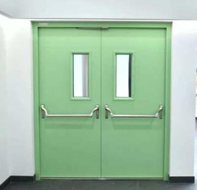China Modern High Speed Steel Mount (Double) Emergency Exit Door With Panic Bar for sale