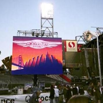 China P6 Full Color LED Screen IP65 7500K With 3G WIFI Control , 192*192mm Module Size led screen video for sale