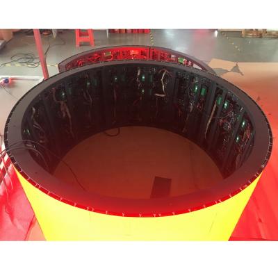 China Außen 360-Grad-Zylinder-LED-Display Spalte Kurve Bildschirm Werbeplakette zu verkaufen