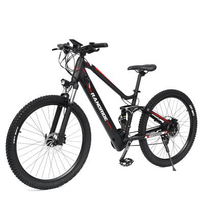 China Aluminum Alloy 48V Mountain City Bike 27.5x 2.4 Inch Battery Electric Mountain Bike 500W750W27 Full Speed Adult Suspension for sale