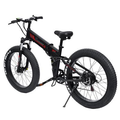 China Fat Tire Aluminum Electric Bicycle26 Alloy 500W750W Ebike48V13.6AH Inches 21 Speed For Adults Mountain Bike for sale