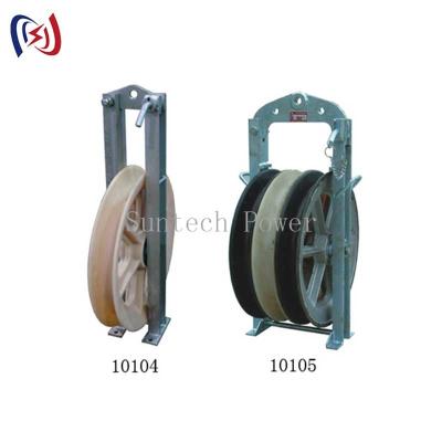 China 93KG 508 Series Large Diameter Rope Pulley Conductor ACSR400 Rope Blocks for sale