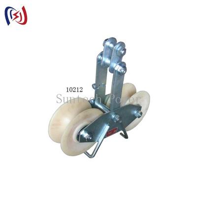 China Transmission Line Stringing Tools Professional Experienced In Conductor Stringing Blocks Cable Reel Stand Hoisting Tackles for sale