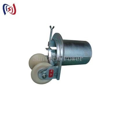 China B Series Rope Roller Pulley 3.3KG - 12KG Bell Mouth Type Cable Pulling Pulley for sale