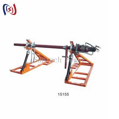 China 1250 - 2240mm Hydraulic Conductor Drum Stand For Construction Safety for sale