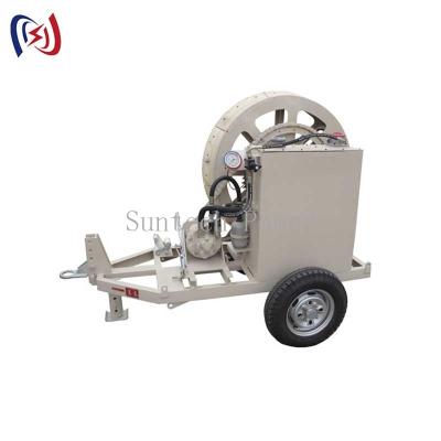 China 40KN Hydraulic Tensioning Tool Cable Tensioner Connect Hydraulic Conductor Reel Stand for sale