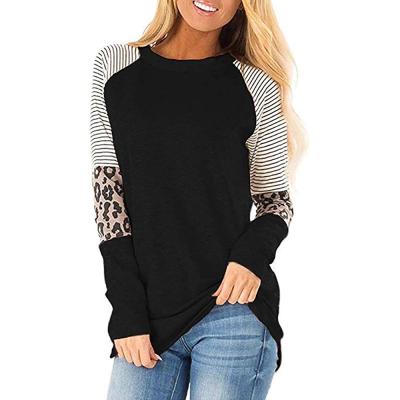 China Anti-wrinkle Shinesia Women's T-shirts Plus Size Contrast Sheaths Long Loose Soft Breathable Fashion Work Party Causal Custom T-shirt for sale