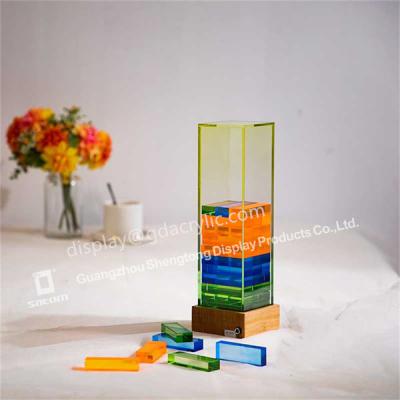 China Luz luxuosa feito a mão da edição limitada acima da torre de caída de mistura do néon do Lucite à venda