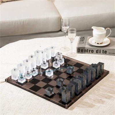 China Placa superior do jogo de xadrez do acrílico do fumo da decoração de Coffetable à venda