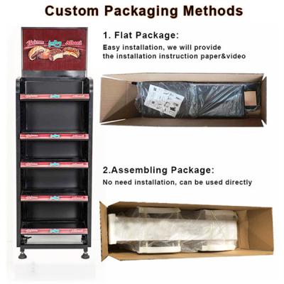 China High quality aluminum metal bakery bread display storage rack metal bread basket shelf display case à venda
