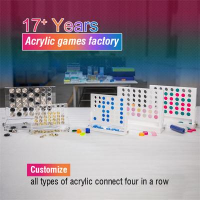 China Giant Outdoor Cutsom Colorful Acrylic Connect 4 Game à venda