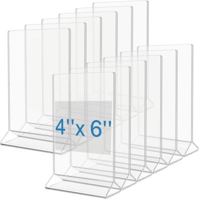 China 4 x 6 Triangle Shaped Poster Table Tent acrylic sign holder Wholesale à venda