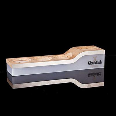 Chine Acrylic Wooden Aluminum Whiskey Liquor Wine Store Display Liquor Bottle Display à vendre