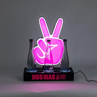 Chine Unique Design LED Bottle Glorifier Display Stand Beer Bottle Display Rack à vendre