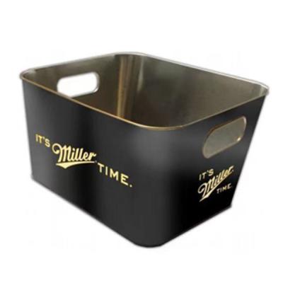 Chine Couleur adaptée aux besoins du client et métal Tin Ice Cooler Bucket de Logo Bar Tools à vendre