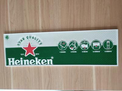 China Eco - Friendly Bar Club KTV Soft Rubber Barmmats Drink Glass Drip Spill Tray PVC Bar Mat Custom en venta