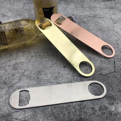 Chine Free Design Metal / Stainless Steel / Aluminum Bottle Opener Flat Wine Beer Black Bronze Gold Bottle Opener Wholesale à vendre