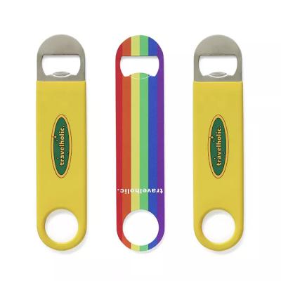 China Low MOQ Household Tools Printing / Wood Combination / Letter Craft Bar Blade Bottle Opener Factory Sale à venda