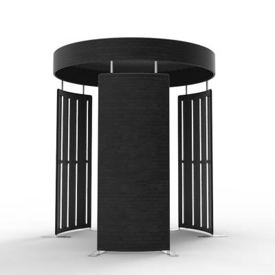 China Party Event Shows LED Photo Booth 360 Inflatable Enclosure 360 Video Booth Backdrop Fence Led Screen 360 Green Vogue Booth Backdrop for sale