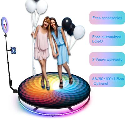 China Party Event Shows 360 Enclosure Booth Backdrop Lynch Show 360 Automatic Anti Shake 360 Booth 360 Photo Booth l00 cm for sale