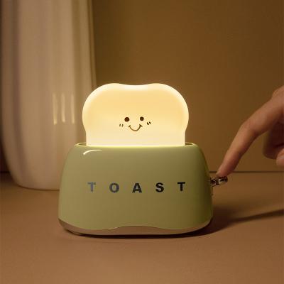 China Sleep Training Toaster Night Light USB Rechargeable Smart Home Lights For Kids Room for sale
