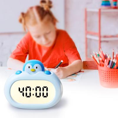 China Automatic Time Calibration Animal Alarm Clock Night Light For Kids' Bedroom App-Controlled for sale