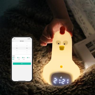 China Kid Smart Wake Trainer Bedside Nite Light White Noise Alarm Clock Radio for sale