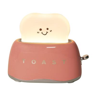 China LED Night Lamp Light-Up Toaster Bedside Decorative Table Desk Light PVC Material Night Lights for sale