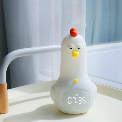 China Little Kid Smart Wake Trainer Bedside Nite Light White Noise Alarm Clock Radio Soothing for sale