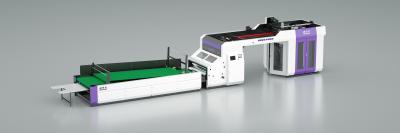 China 120-600gsm Top Sheet Auto Flute Laminator 3-laags gegolfde lamineermachine Te koop