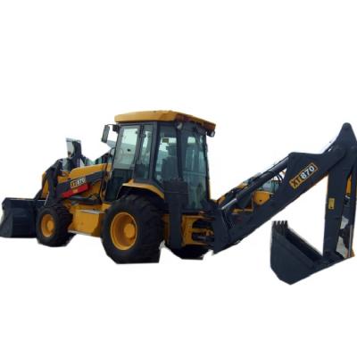 China Construction works Cheap Mini Backhoe Wheel Loader XT870H Big Backhoe Loader for sale