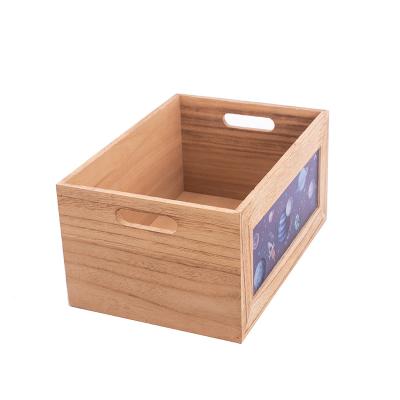 China Viable Custom Creative Wooden Food Box Model Wooden Crate Toys for sale