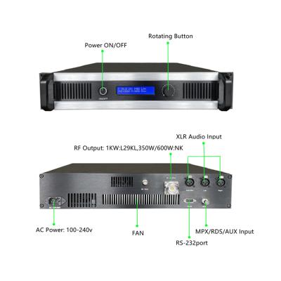 China 1KW FM Transmitter Transmitter RS 1KW FM TX Radio Station for sale