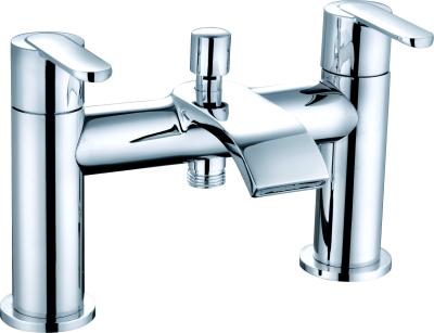 China Double Handle Bath Shower Mixer In Chrome For Bathroom T8781 for sale