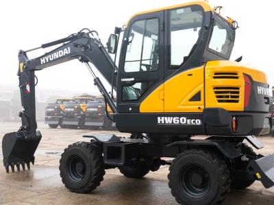 China 37KW Coreia Hyundai Excavator HW60ECO Roda Jindongyu Máquinas à venda