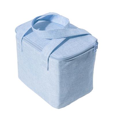 China OEM Insulated Portable Eco-friendly Insulated Food Bag Customized Durable Cotton Canvas Lunch Cooler Bag for sale