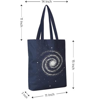 China Waterproof Tote Bag Custom Printed Plain Western Shopping Gifts Style Eco-friendly Time Pattern Promotion Pcs Gifts Shopping Bag For Sale for sale