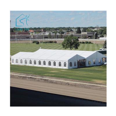China Luxury Clear Span Marquee White Aluminum Alloy PVC Frame Event Wedding Party Tent For Sale for sale