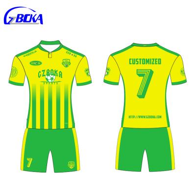 China Breathable Hot Sale Quality Thai Football Jerseys Custom Kids Soccer Wear for sale