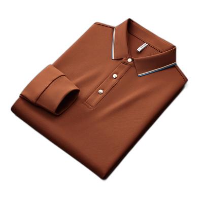 China Breathable Men's Polo varsity Shirts Custom Classic Long Sleeves Breathable Plaid Pattern with Button Up Wholesale T-shirt for sale