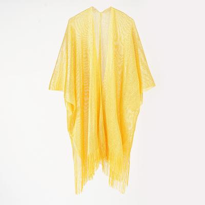 China Polyester New Design Pure Color Fashion Women's Sun Protection Cover Up Kimono Comfortable And Breathable Summer Soft UV Protection for sale