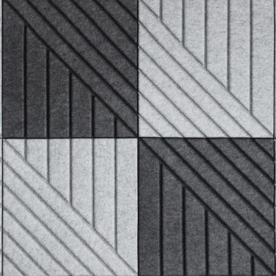 China Modern Factory High Density Interior Design Sound Absorption Material 100% Polyester Fiber Acoustic Panels Sheet Office Wall Deco for sale