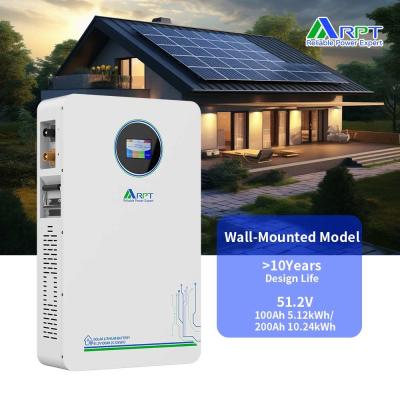 China RPT-Battery Solar Stackable Residential Home Use Lifepo4 Lithium Energy Storage 25.6V/51.2V 100Ah/200Ah Lifepo4 Battery Containers Cell for sale