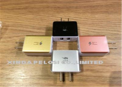 Cina Caricatore portatile del Usb della doppia porta del PC dell'ABS, accessori del telefono di Android della spina degli Stati Uniti in vendita