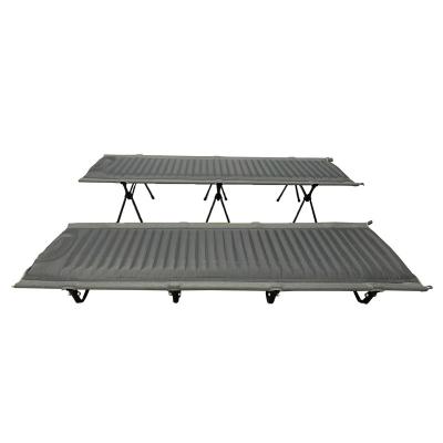 China Outdoor travel waterproof camping dual function inflatable camp air bed 190*65*38CM/18CM-portable nylon bed for sale