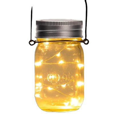 China Garden Pendant Mason Jar Lid Solar Lights for sale