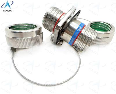 China Beveiligde vrij hangende glasvezelconnectoren met soldeerafsluiting en montage in J599A8 20KC04C1N-S hermetische receptacle Te koop