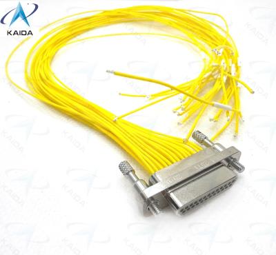 China 25 Contact Micro-D Metal Shell Aluminium materiaal voor industriële Micro rechthoekige elektrische connector CDbA-31TY 1.27mm Contact afstand CDBA-25TY+30CM Te koop