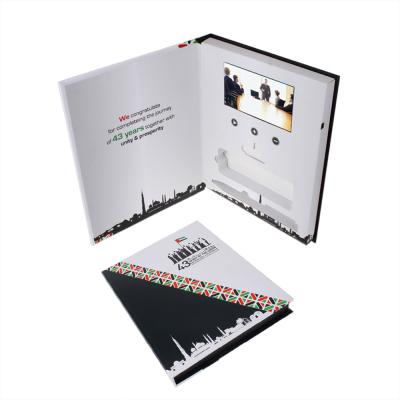 China Groetlcd Videoomslag voor uitnodiging 148×210mm grootte256mb Geheugen Te koop