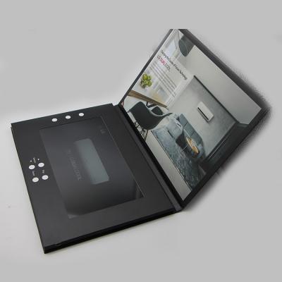 China De adverterende van de het Boekjes videoomslag van de Speleruitnodiging Digitale 7 duimlcd Videoprentbriefkaar van het Schermvideocard Te koop